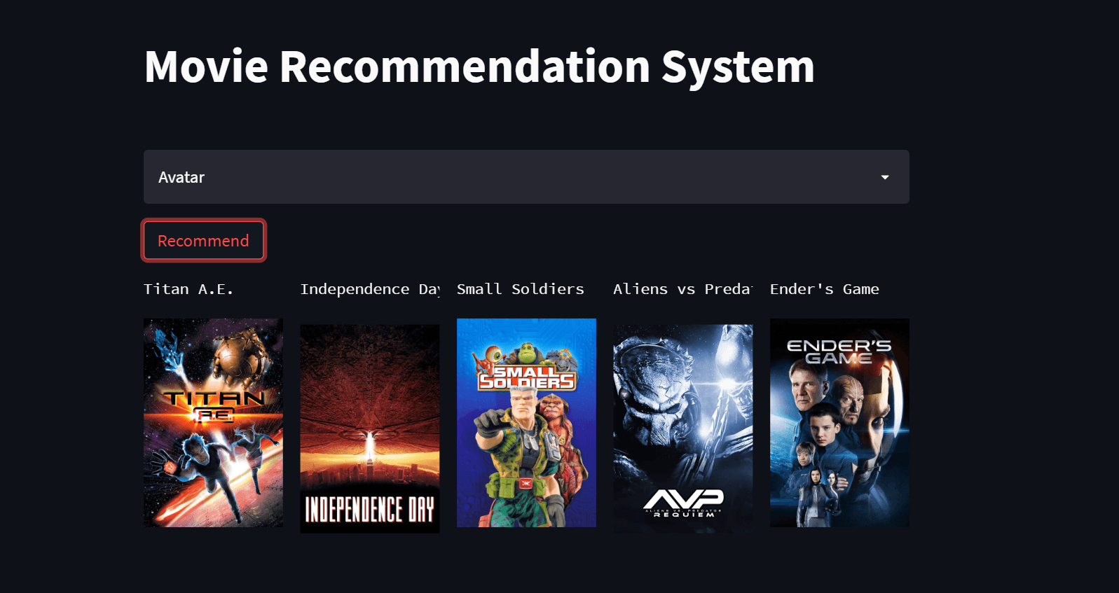 Movie Recommendation using Machine Learning